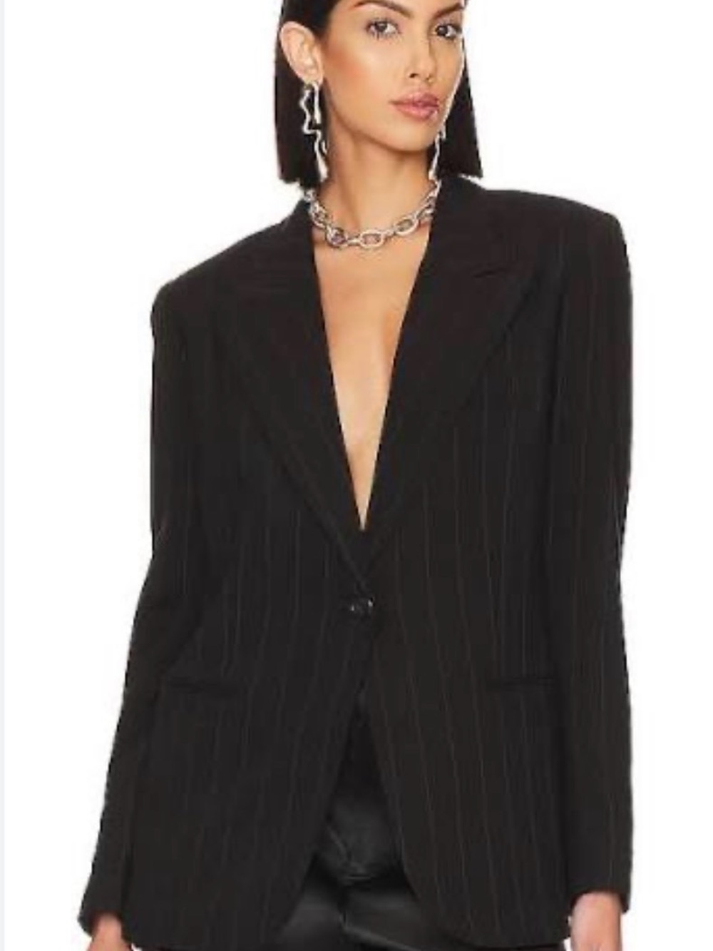 Smythe Black Pinstripe Blazer